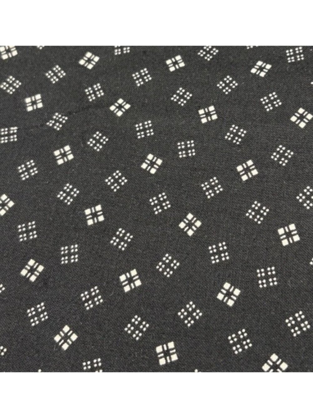 Country Classics Simple Traditions Ameritex Black White Cotton Fabric 1/2 yard